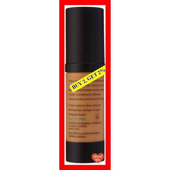 Liquid Mineral Foundation - Tahitian Sun By Youngblood For Women 1 Oz