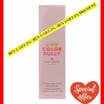 Live Colorfully By Kate Spade For Women - 0.12 Oz Shimmering Body Powder