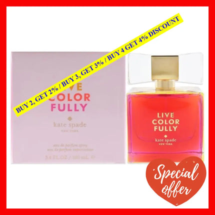 Live Colorfully By Kate Spade For Women - 3.4 Oz Edp Spray