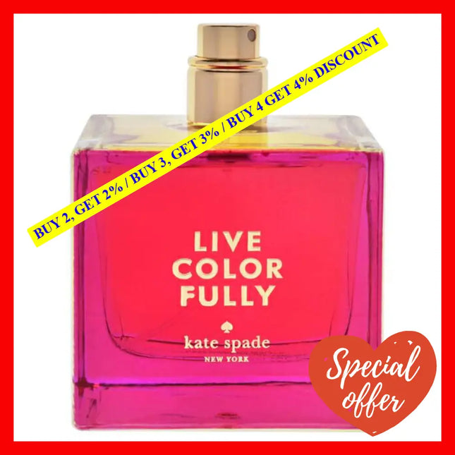 Live Colorfully By Kate Spade For Women - 3.4 Oz Edp Spray (Tester)