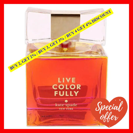 Live Colorfully By Kate Spade For Women - 3.4 Oz Edp Spray (Tester)