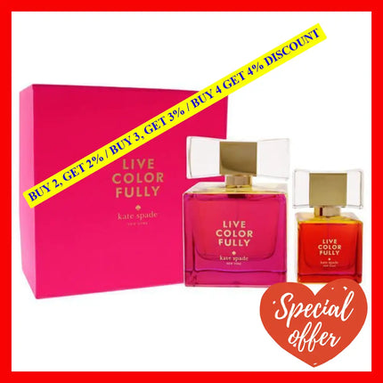 Live Colorfully International Set By Kate Spade For Women - 2 Pc Gift 3.4Oz Edp Spray 1Oz