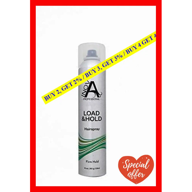 Load And Hold Hairspray - Firm By Inova Professional For Unisex 10 Oz Hair Spray