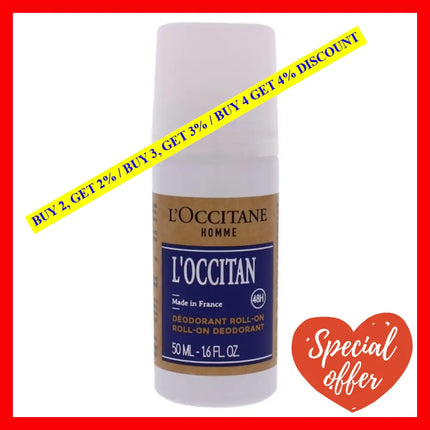 Loccitan Roll-On Deodorant By Loccitane For Men - 1.6 Oz Roll-On