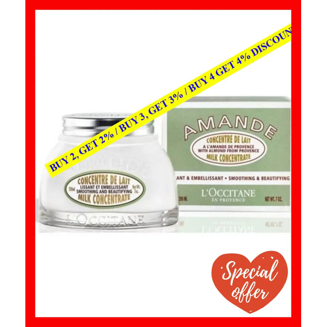 L’occitane Almond Milk Concentrate Body Cream 200 Ml (3253581721605)