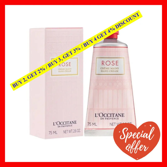 L’occitane Moisturizing Rose Hand Cream Enriched With Shea Butter 2.6 Oz (Pack Of 1)