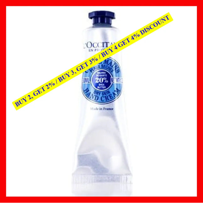 L’occitane Shea Butter Hand Cream Dry Skin Tube 1.0 Oz