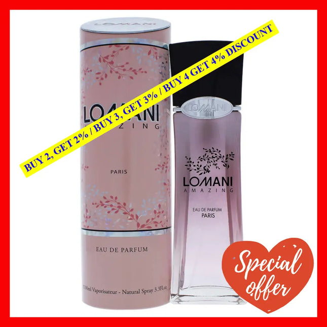 Lomani Amazing By For Women - 3.3 Oz Edp Spray