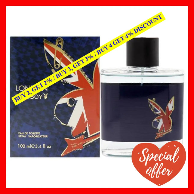 London Playboy By For Men - 3.4 Oz Edt Spray