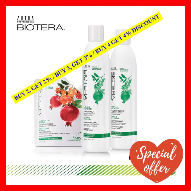 Long And Healthy Shampoo By Biotera For Unisex - 15.2 Oz