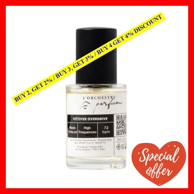L’orchestre Parfum Vetiver Overdrive Eau De Unisex 0.5 Oz / 15 Ml