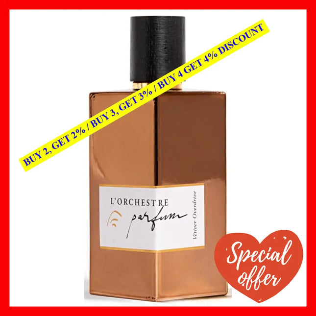 L’orchestre Parfum Vetiver Overdrive Edp Spray Gold Edition 3.4Oz - 100Ml