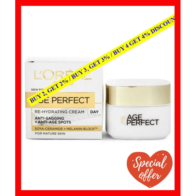 Loreal Paris Age Perfect Rehydrating Day Cream 50 Ml - 5011408054392