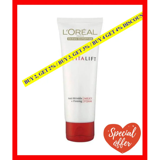 Loreal Paris Revitalift Milky Anti Aging Cleansing Foam 100 Ml - 8991380232162