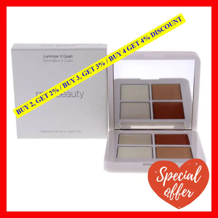 Luminizer X Quad Highlighter By Rms Beauty For Women - 0.16 Oz