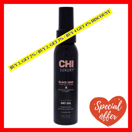 Luxury Black Seed Dry Oil By Chi For Unisex - 3 Oz