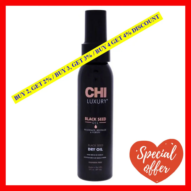 Luxury Black Seed Dry Oil By Chi For Unisex - 3 Oz