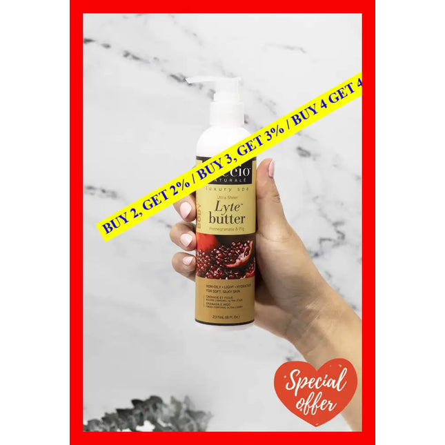Lyte Ultra-Sheer Body Butter - Pomegranate And Fig By Cuccio Naturale For Unisex 8 Oz Lotion