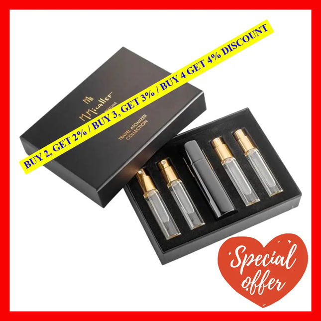 M. Micallef Travel Atomizer Black Set 4X10Ml Eau De Parfum Set: