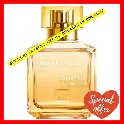 Maison Francis Kurkdjian Aqua Vitae Cologne Forte 2.4Oz - 70Ml Eau De Parfum Spray