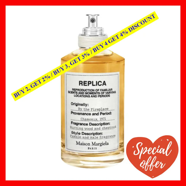 Maison Margiela Replica By The Fireplace Eau De Toilette Limited Edition 3.4 Oz / 100 Ml