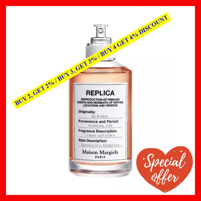 Maison Margiela Replica On A Date Eau De Toilette Unisex 3.4 Oz / 100 Ml