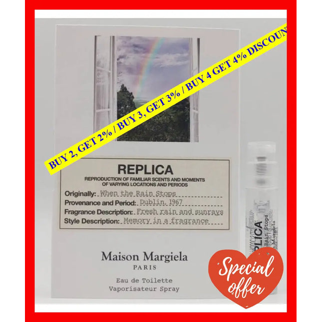 Maison Margiela Replica When The Rain Stops Edt Spray 1.2Ml - 3614273612630