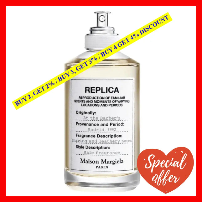 Maison Martin Margiela Replica At The Barber’s Eau De Toilette Spray 3.4Oz/100Ml