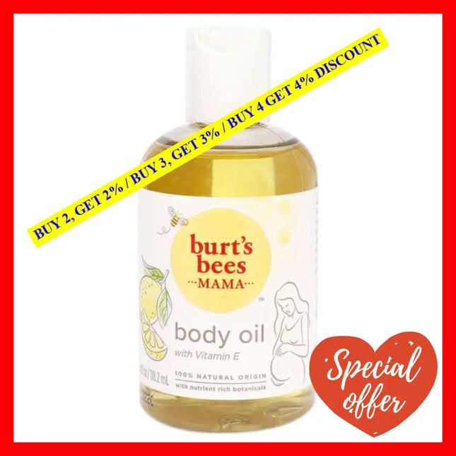 Mama Bee Body Oil With Vitamin E By Burts Bees For Women - 4 Oz