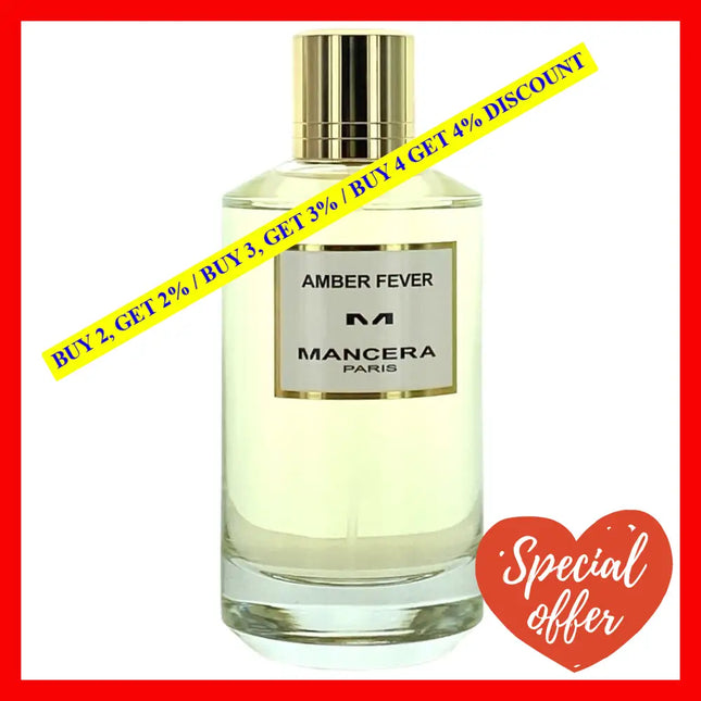 Mancera Amber Fever Perfume Eau De Parfum Unisex 4 Oz 120 Ml Spray