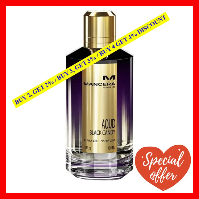 Mancera Aoud Black Candy Perfume Eau De Parfum Spray 4.0Oz/120Ml