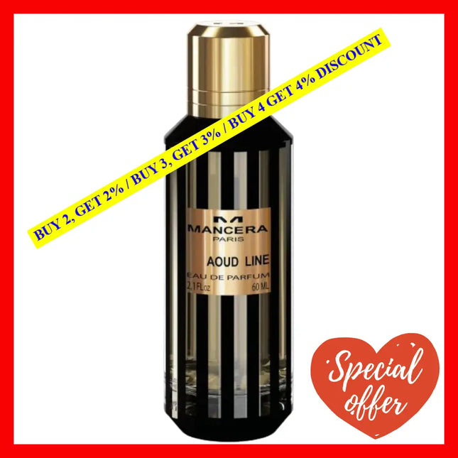 Mancera Aoud Line 2Oz-60Ml Eau De Parfum For Men And Women