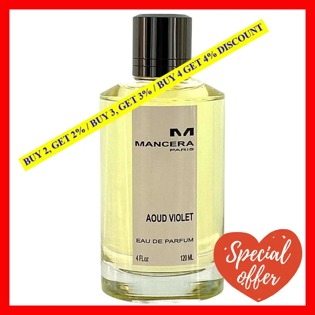 Mancera Aoud Violet Perfume Eau De Parfum Unisex 4 Oz 120 Ml Spray