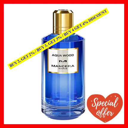 Mancera Aqua Wood 4 Oz 120 Ml Eau De Parfum Unisex Spray
