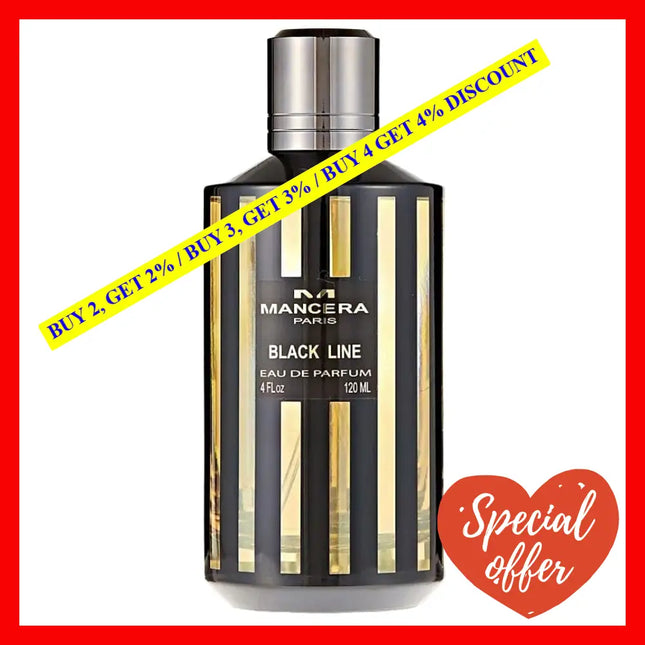 Mancera Black Line Perfume Eau De Parfum Unisex 4 Oz 120 Ml Spray