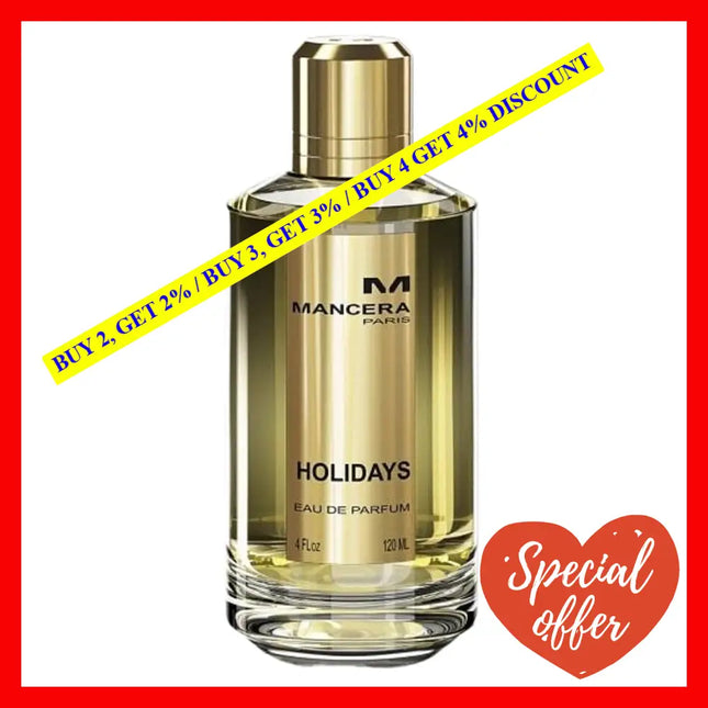 Mancera Holidays Perfume 4.0Oz/120Ml Eau De Parfum Spray