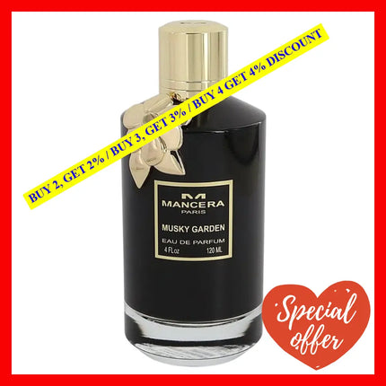 Mancera Musky Garden Perfume 4.0Oz/120Ml Eau De Parfum Spray