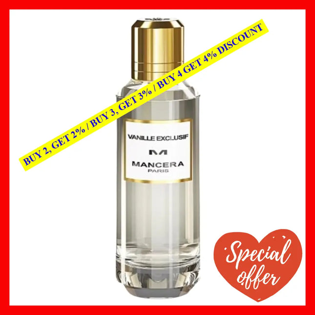 Mancera Vanille Exclusive 2Oz - 60Ml Eau De Parfum For Men And Women