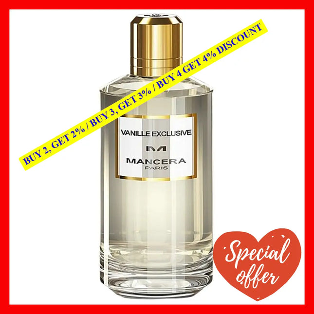 Mancera Vanille Exclusive Perfume 4.0Oz-120Ml Edp Spray