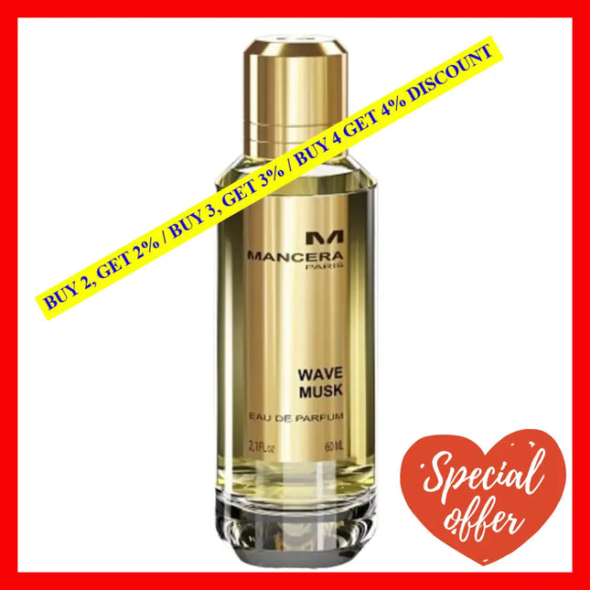 Mancera Wave Musk 2Oz - 60Ml Eau De Parfum For Men And Women