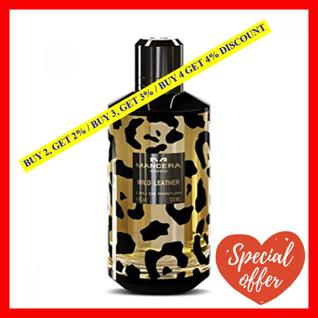 Mancera Wild Leather Perfume Eau De Parfum Unisex 4 Oz 120 Ml Unisex