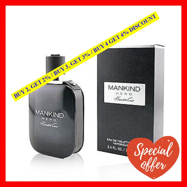 Mankind Hero By Kenneth Cole For Men - 3.4 Oz Edt Spray