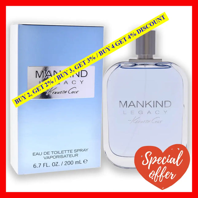 Mankind Legacy By Kenneth Cole For Men - 6.7 Oz Edt Spray