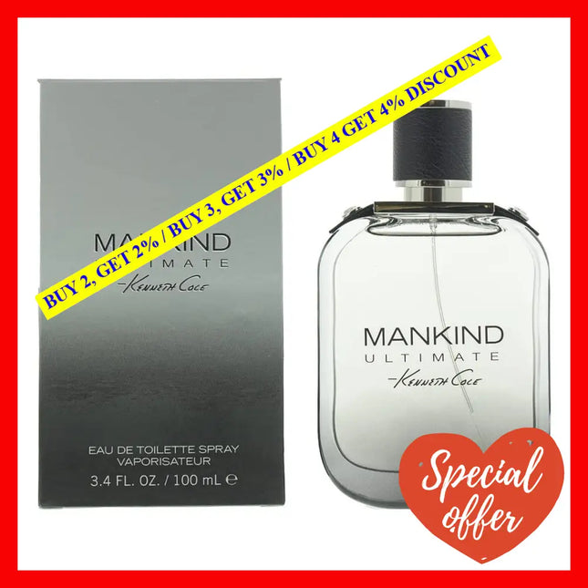 Mankind Ultimate By Kenneth Cole For Men - 3.4 Oz Edt Spray