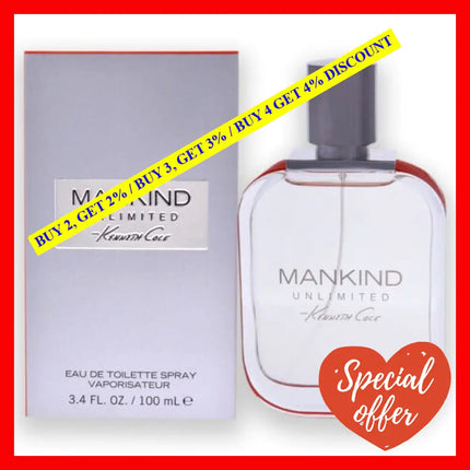 Mankind Unlimited By Kenneth Cole For Men - 3.4 Oz Edt Spray