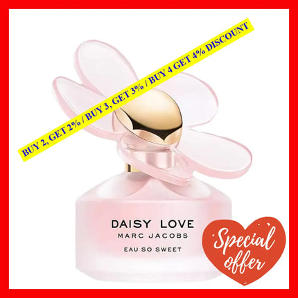 Marc Jacobs Daisy Love Eau So Sweet De Toilette For Women 1.7 Oz / 50 Ml