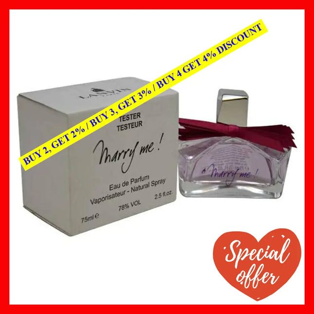 Marry Me By Lanvin For Women - 2.5 Oz Edp Spray (Tester)