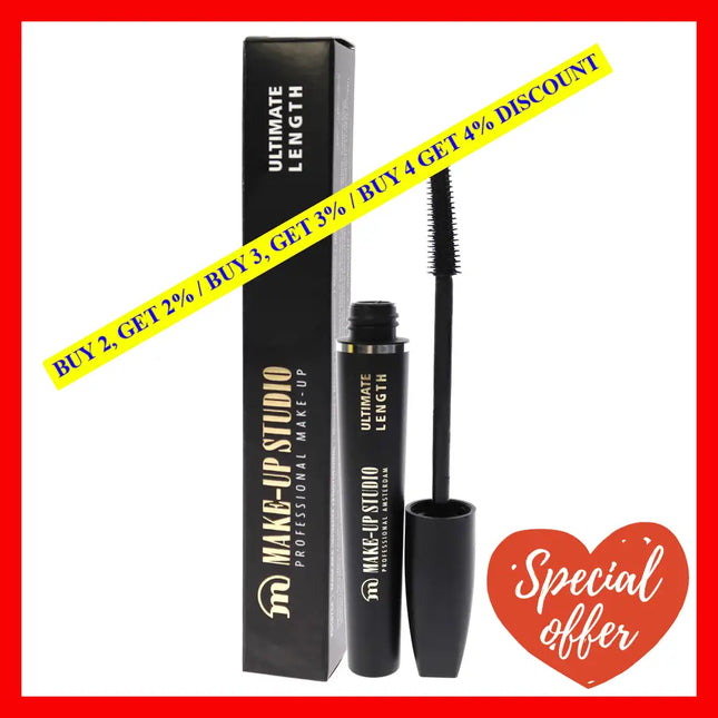 Mascara Ultimate Lengthening By Make-Up Studio For Women - 0.27 Oz
