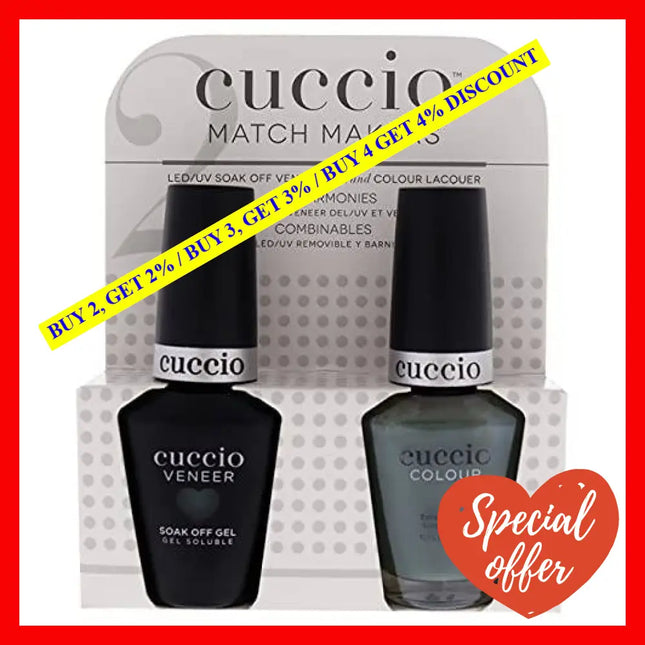 Match Makers Set - Dubai Me An Island By Cuccio Colour For Women 2 Pc 0.44Oz Veneer Soak Of Gel