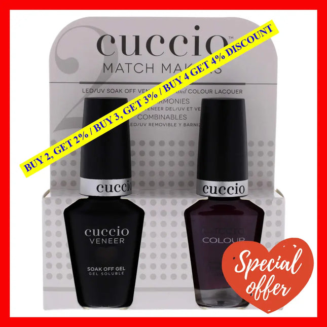 Match Makers Set - Lying Around By Cuccio Colour For Women 2 Pc 0.44Oz Veneer Soak Off Gel Nail